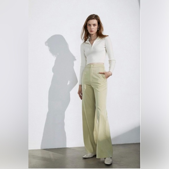 J.ING Business Essential Pistachio Trousers EUC Size XS - Picture 3 of 8